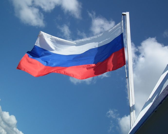 flag, russia, banner