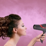 woman, hair, hair dryer
