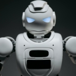 Close Up Shot of White Robot Toy