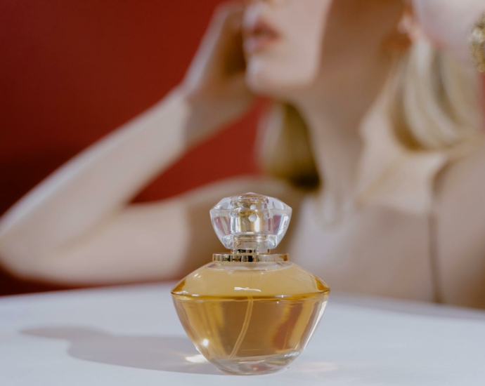 Close-Up Shot of a Perfume Bottle