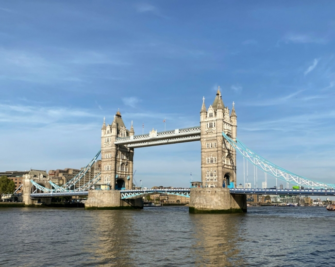 A view of a bridge over a body of water