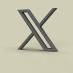 a 3d rendering of the letter x