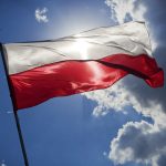 flag, nature, blue sky, poland, sky, blue
