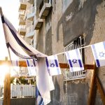 blue and white flag