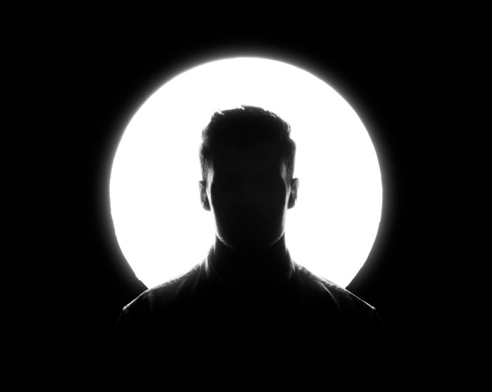 silhouette of man