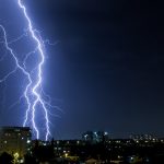 lightning through the city