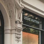 Louis Vuitton boutique signage on building