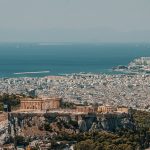 a view of a city from a high point of view