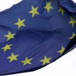 blue and yellow star flag