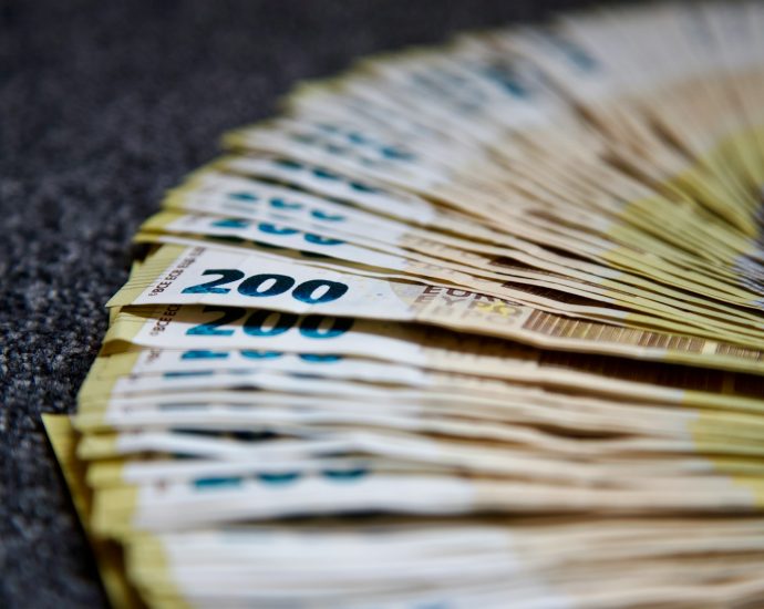 a stack of paper money