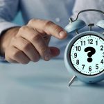 ai generated, clock, time, hours, question mark, question, symbol, summer, winter, nature, man, hand