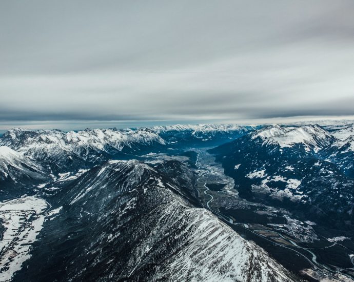 aerial view of mountain