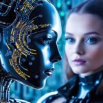 artificial intelligence, robot, technology, future, brain, face, futuristic, digital, intelligence, there, 3d, woman, machine, cyborg, artificial, computer, human, ai generated