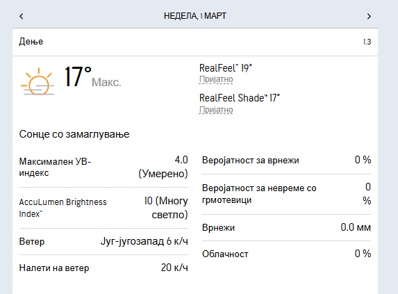 прогноза куманово