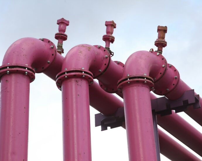 a group of pipes that are connected to each other
