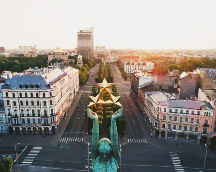 aerial view of city buildings during daytime