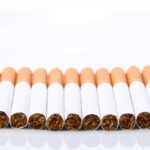 orange and white cigarette sticks