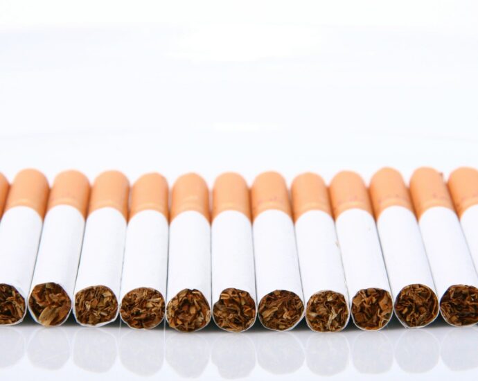 orange and white cigarette sticks
