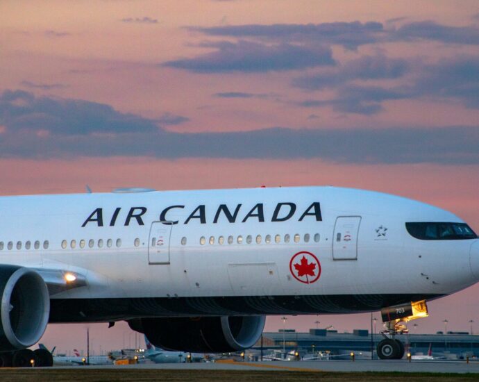 a large airplane on the runway
