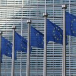 row of european union flags